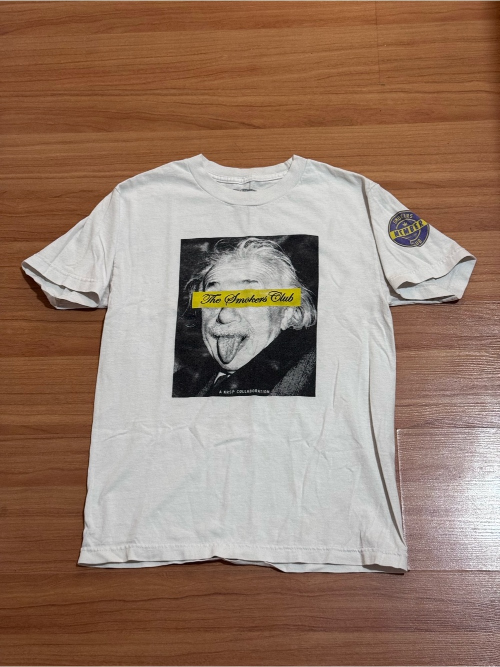 Vintage Rare The Smokers Club Albert Einstein KRSP Graphic Tee Size S